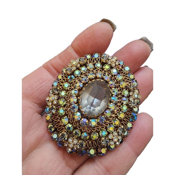 Vintage Rare Spectacular Dazzling Signed Austria Articulating Brooch (A1919) - Picture 2 of 8